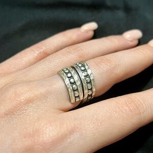 New Adjustable Silver 925 Band Ring